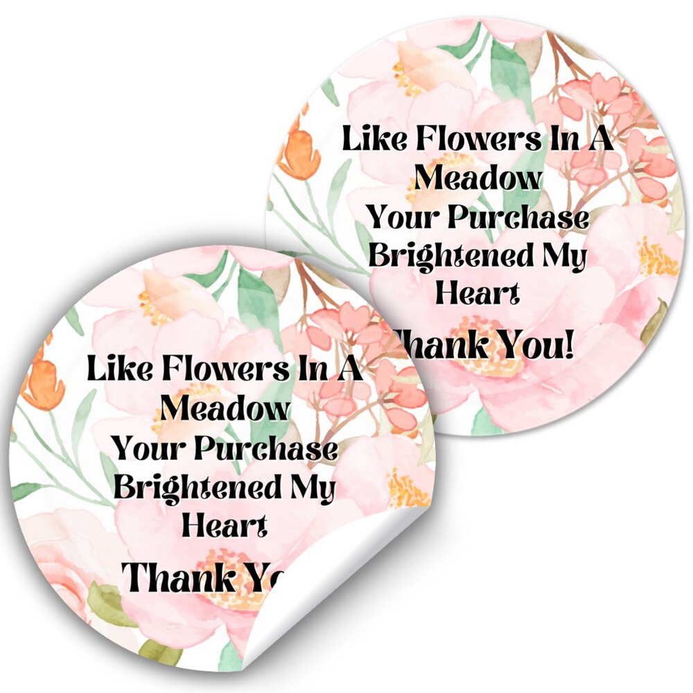 Floral 2 inch Sticker